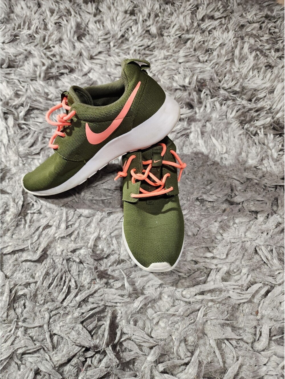 Nike Roshe One Woman 511882_305 Size 9 Green Orange 20l6 Made En China Lava Glow